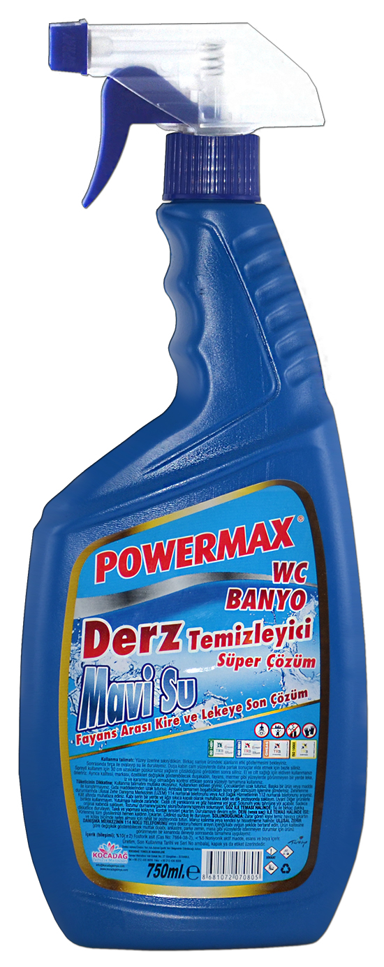Powermax WC Banyo Derz Temizleyici Sprey 750 ml